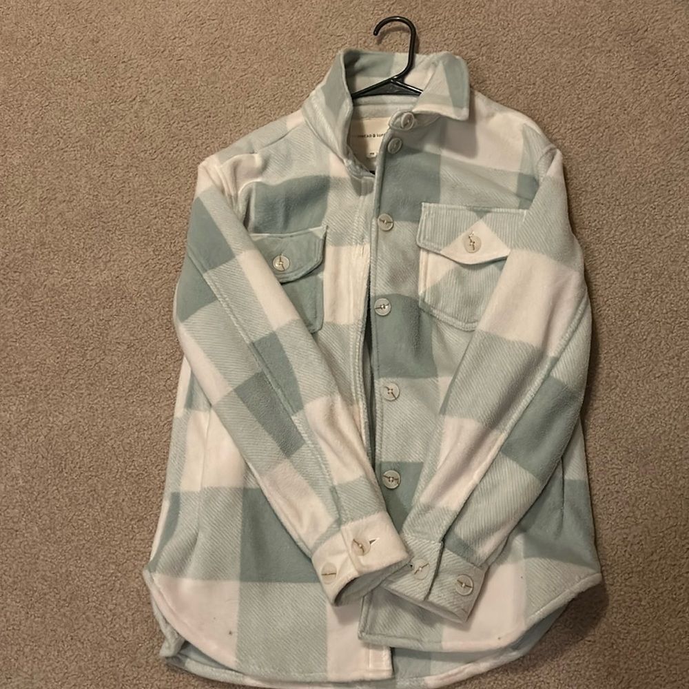 Green plaid shirt